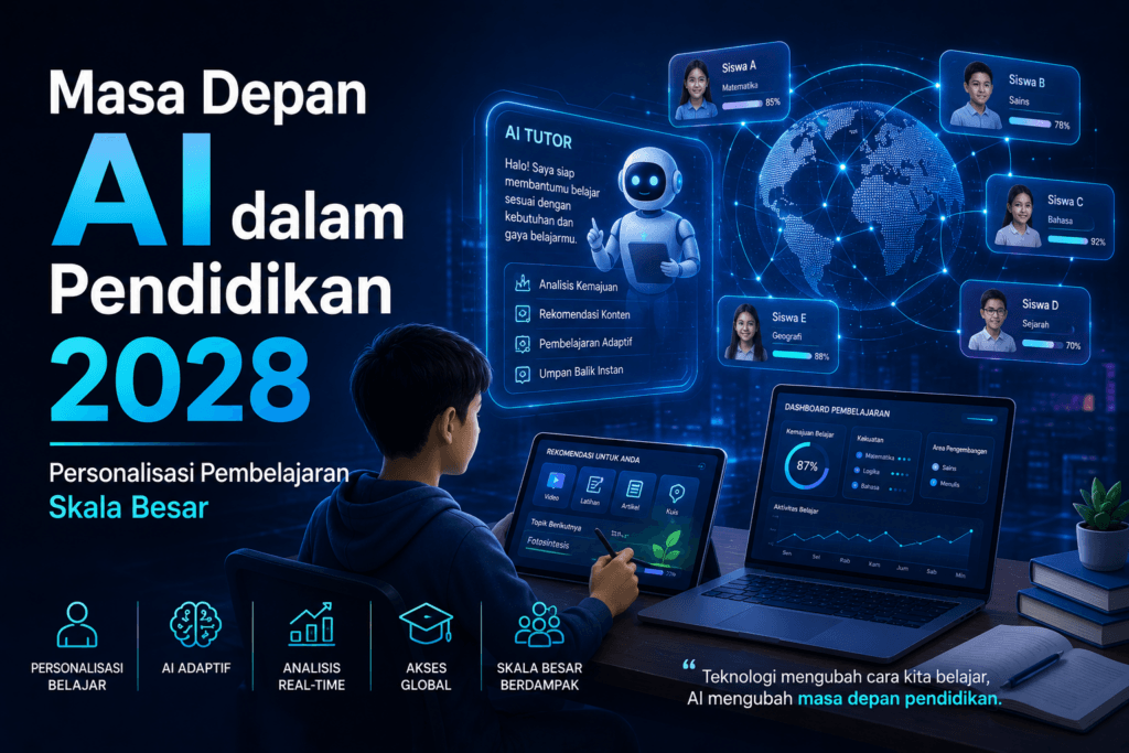 Masa Depan AI dalam Pendidikan 2028: Personalisasi Pembelajaran Skala Besar