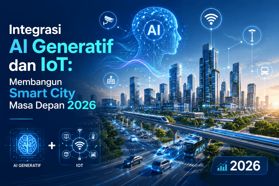 Integrasi AI Generatif dan IoT: Membangun Smart City Masa Depan 2026